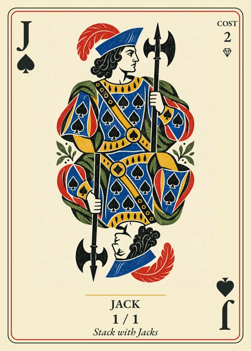 Jack of Spades, costs 2 energy, 1 power and 1 toughness