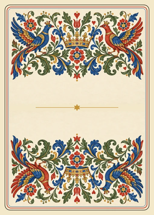 Painted Court card back