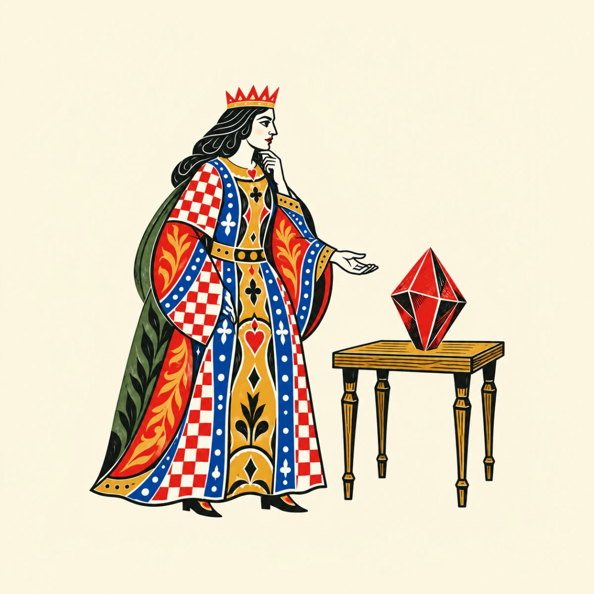 The Festival Queen of Hearts considering one red gem